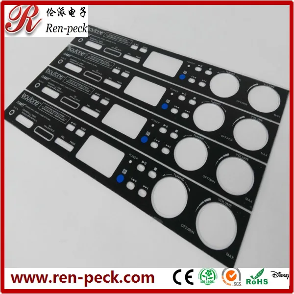 Professional manufacture supply keypad overlay with high quality
