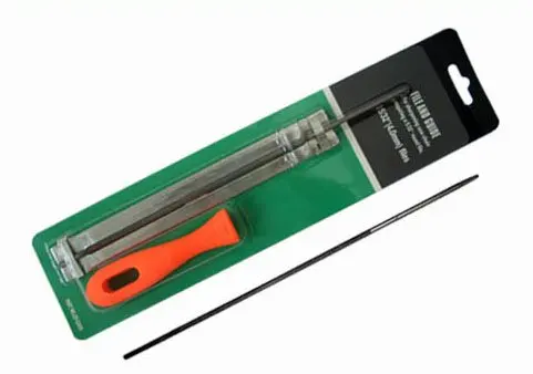 Chainsaw filing vise