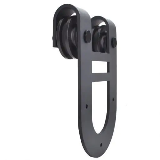 The Cavalier Metal Gliding Wheel Barn Door Pulley Garage Sliding Barn Door Kit LJ-1060