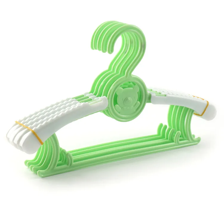 Promotional cartoon retractable baby clothes stand plastic kids cloth hanger