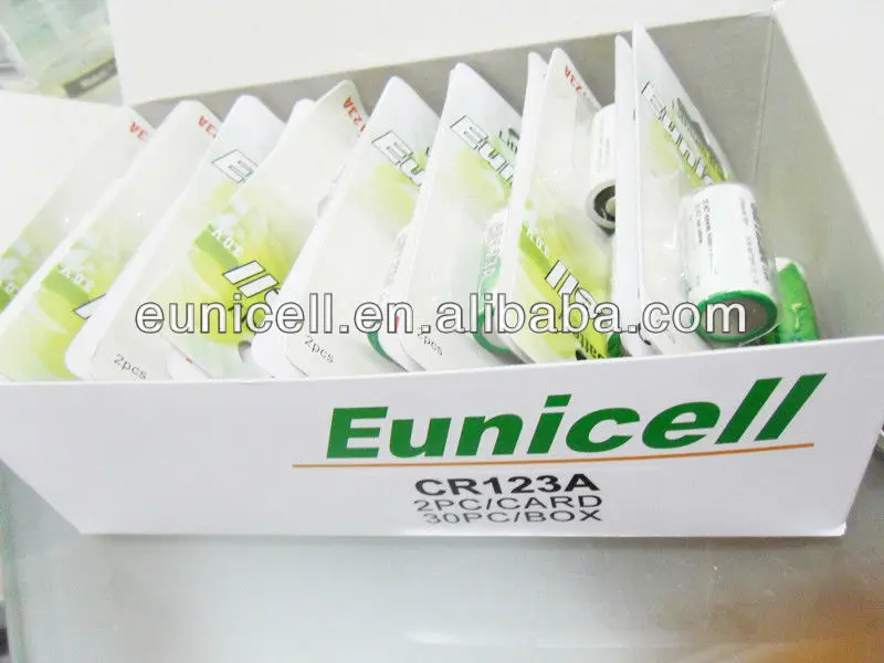 3V CR17335 Lithium Battery Cells CR123A 1300mah