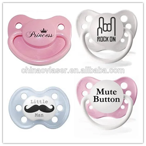 fiber laser marking machine used for making baby name number on pacifier nipple bottle