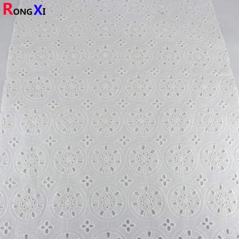 RXF0817 New Wheel Design Fabric Cotton Eyelet Fabric