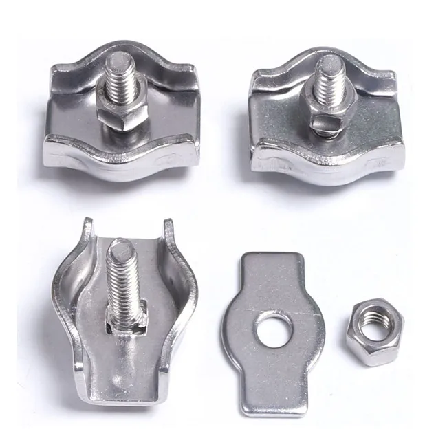 Stainless Steel 304 and 316 Double/Simplex Wire Rope Clips