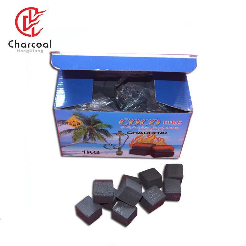 Высококачественный кубический уголь для кальяна HQHC0025 Hongqiang, оптовая продажа, КОКОСОВАЯ СКОРЛУПА, кубический кальян Cocobrico