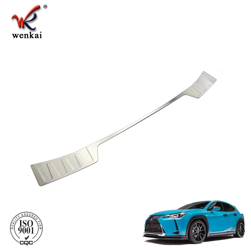 For Lexus UX200 UX250h UX260h Stainless Steel Rear Bumper Outside Foot Sill Plate Guard Protector Cover Trim Car Accessories