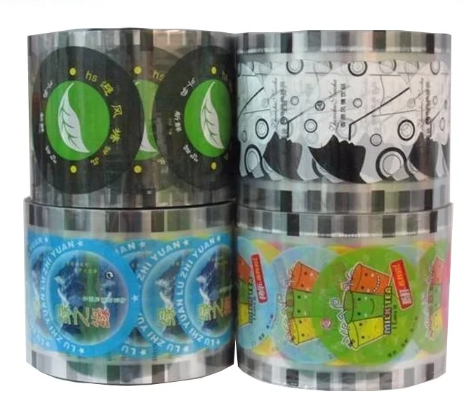 
plastic PP/PE/PS/PET cup sealing film/ yogurt cup lid sealing packaging film roll 