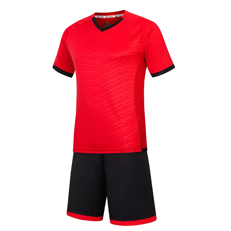 
2020 Custom t shirt v-neck football shirt maker thai quality soccer training football jersey 