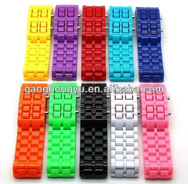 Colorful watches cheap Lava watches,iron samurai lava watch