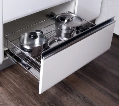 kitchen cabinet sliding wire Multi-functional pull out basket with soft close