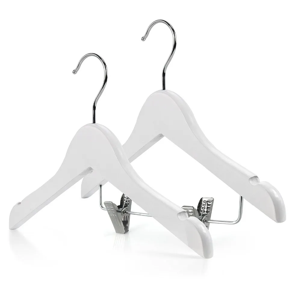 White baby hanger wood Coat Hangers skirt hangers