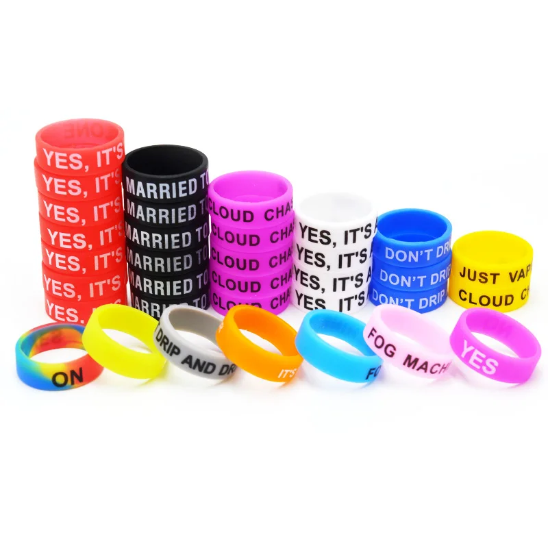
e cigarette silicone ring customized vape band different size silicon beauty ring for vape pen kit 