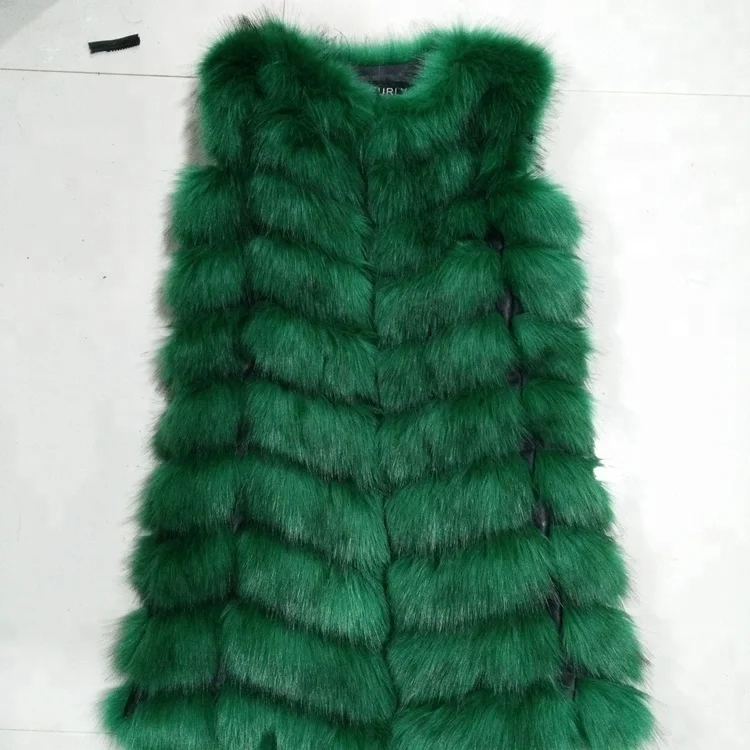 Superior materials rabbit fur waistcoat women middle length vest