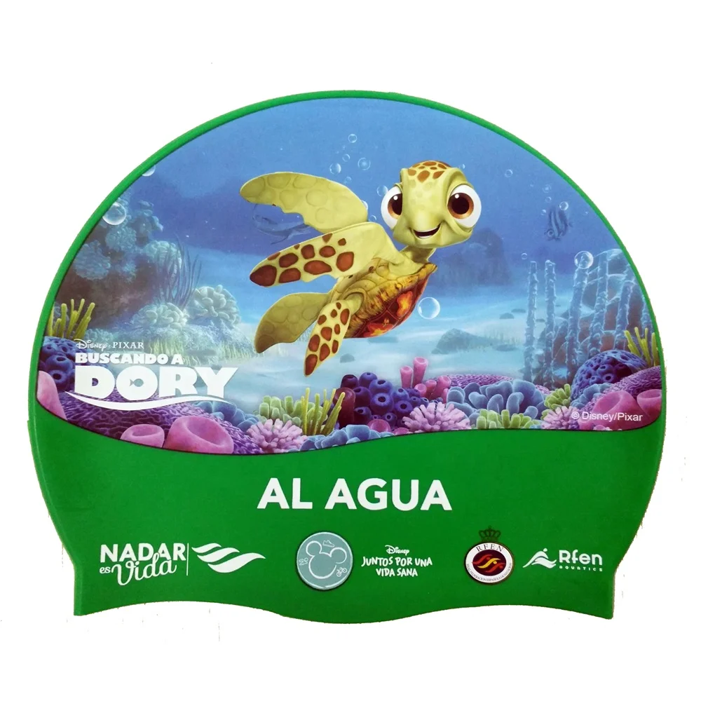 2024   Mystyle brand new soft 100% silicone heat press transfer logo print for sublimation printed swim cap