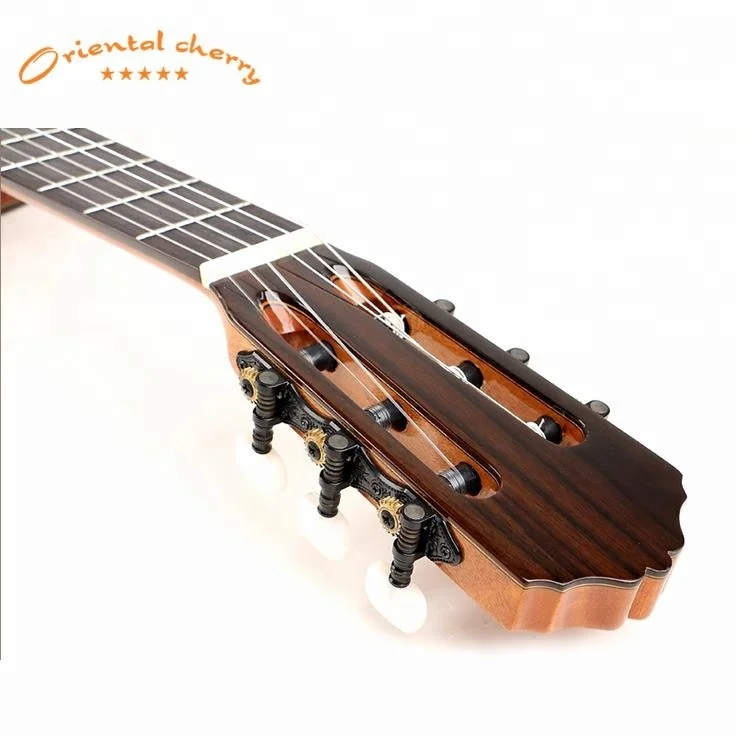 Professional solid wood hand made grand concert double top classical guitar