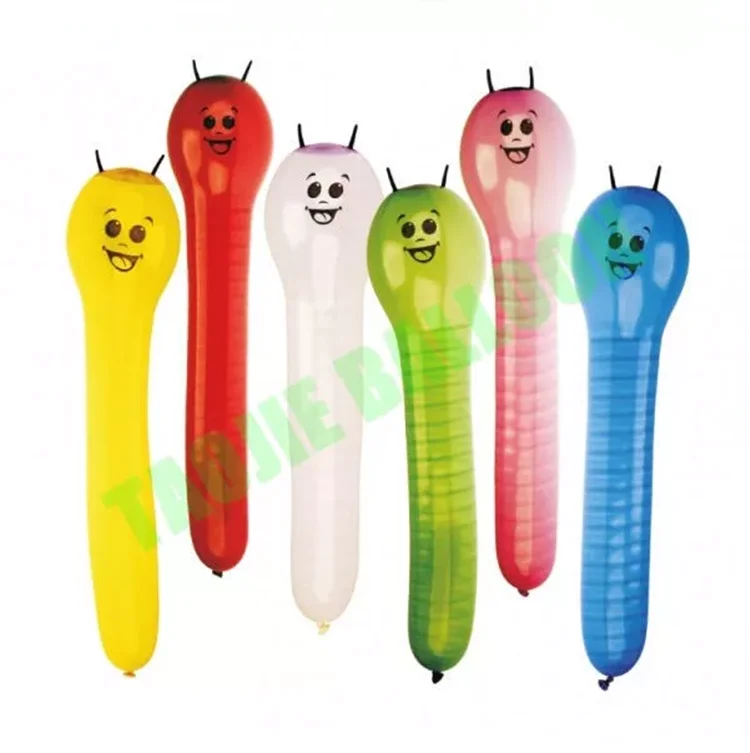 Fashiohn New Design Latex Caterpillar Shape Balloon Animal Bug Shape Latex Balloon for Kids