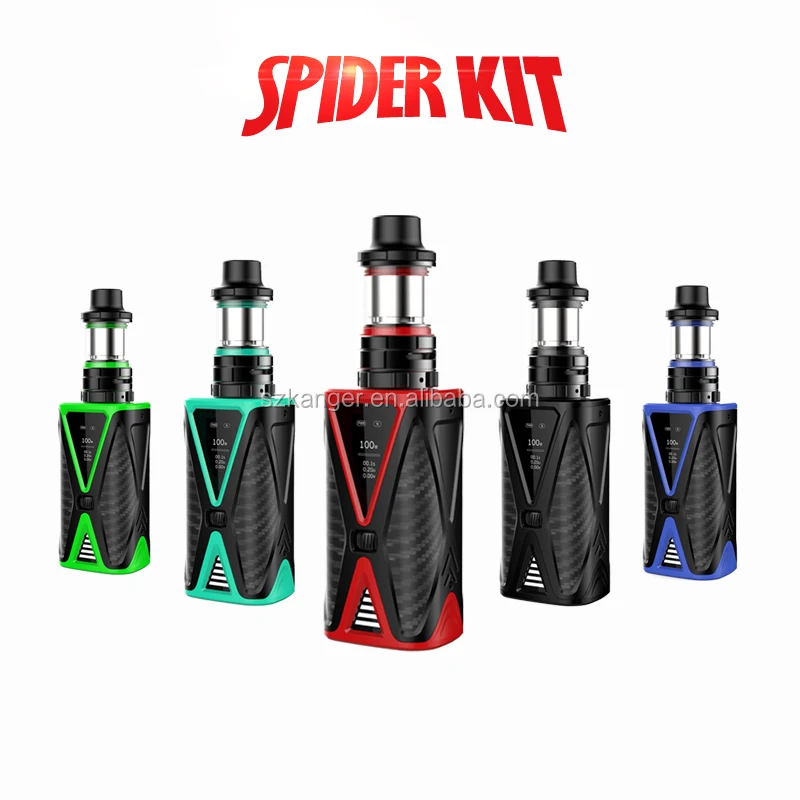 
2017 Kanger Innovative Design 200W Spider Kit Kanger Latest E-Cigarettes Starter Kit 4200mAh 4.0ml 2.0ml 