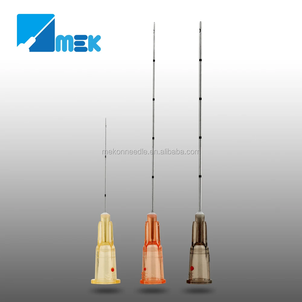 Blunt tip micro cannula for filler injection 18G-30G