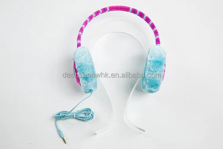 New Cute Custom 100% Acrylic Fall Winter Warm Adult Men Women Teen Multi Color Knit Earmuff With Music Speaker Headphone