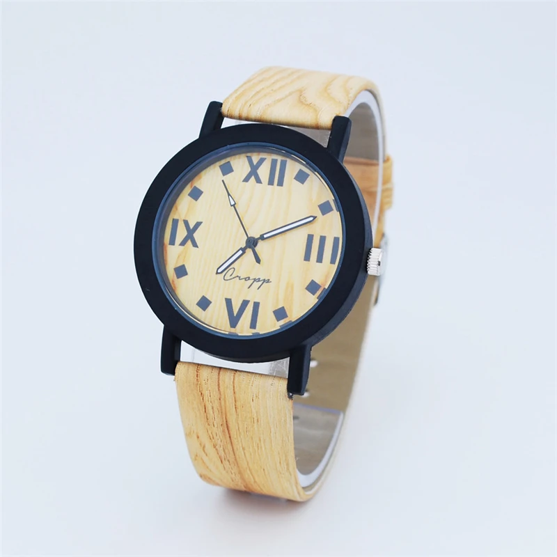 European wood watch retro waterproof case antique fringe men and women watch wholesale fashion watch