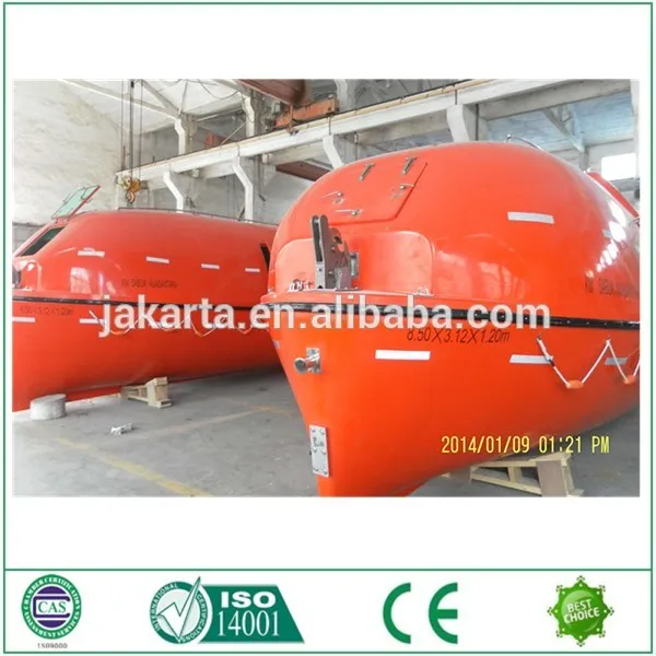 hot searchlight of lifeboat/ SOLAS manufacturer 5.0 mtr totally enclosed used lifeboat