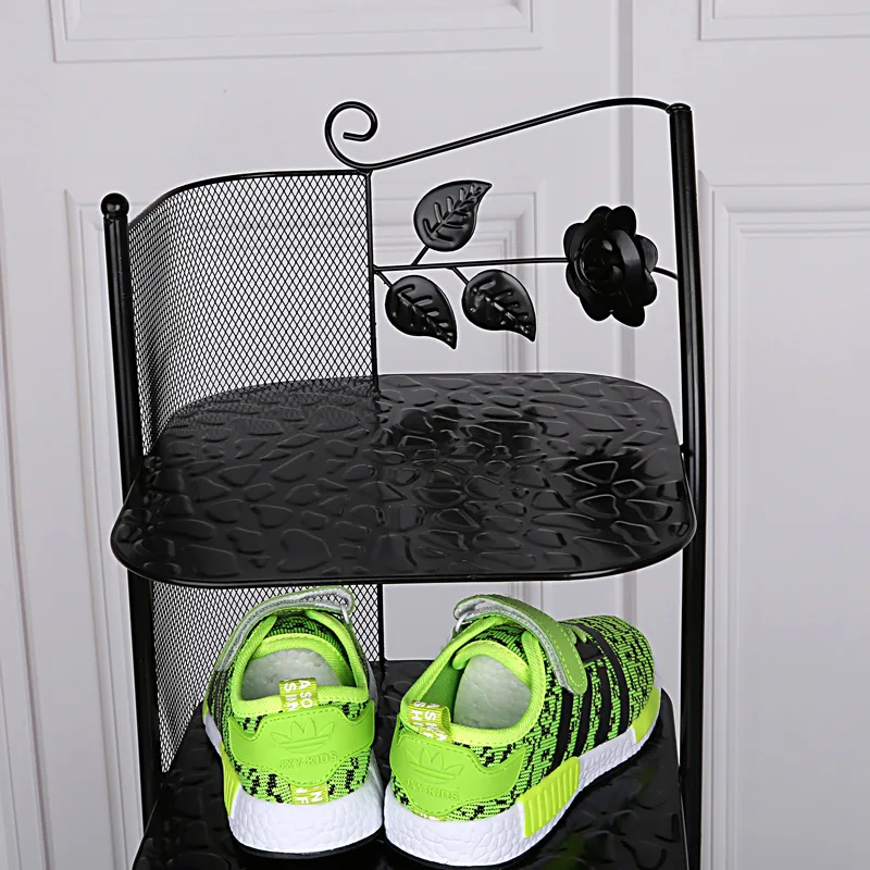 High quality metal slatwall shoe display shelf/shoe rack cabinet