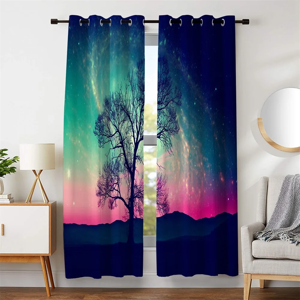 Custom Made Digital Printing Blackout Polyester Window Dressing Shade Curtain