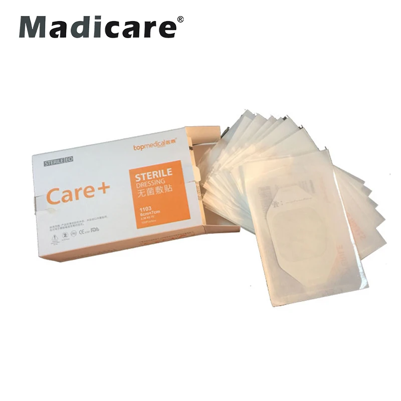 adhesive wound dressing waterproof transparent