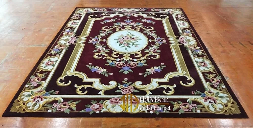 New zealand wool and silk hand tufted custom persian design commercial carpet and rugs