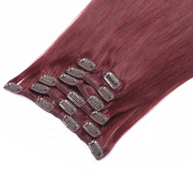 
12inch-26inch Indian Remy Human Hair All Colors Clip in Human Hair Extensions 70g 100g 120g 160g 180g 260g 280g Human Hair 