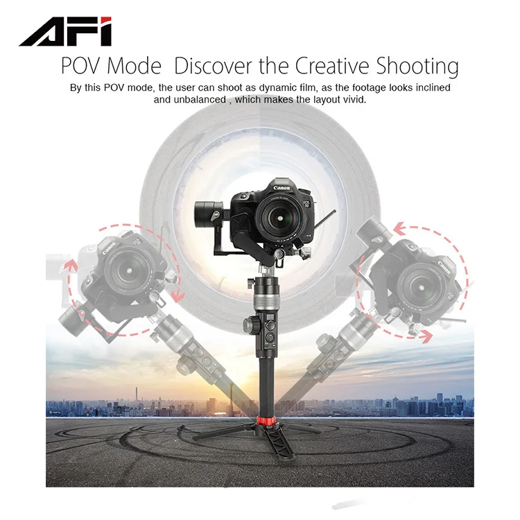 Big Discount Afi 3 aixs dslr gimbal Handheld Stabilizer Brushless Gimbal for dslr,Stabilizer for dslr camera