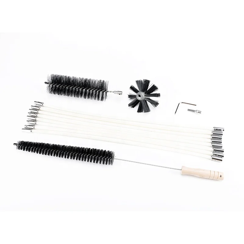 Sunnily factory supplied quick snap connection long reached Drill driven dryer vent air duct lint Sweeping cleaning Brush combo