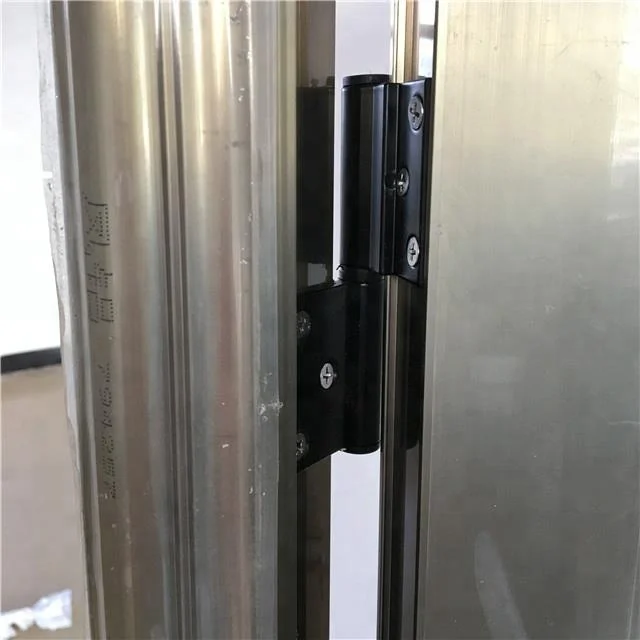 Wholesale Exterior Aluminium Glass Waterproof Swing Graphic Design Stainless Steel Glass Door Modern Aluminum Alloy Side Opening