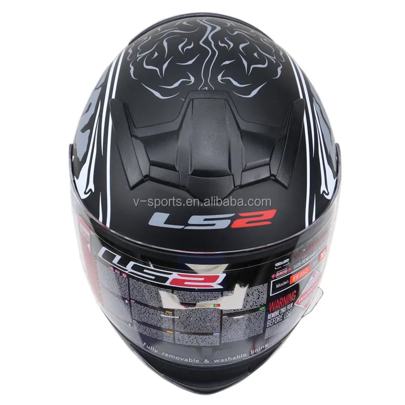 Professional Newest Full Face LS2 Motorcycle Helmet FF 352 model ECE approved motorbike helmet 3 size and 17 color available