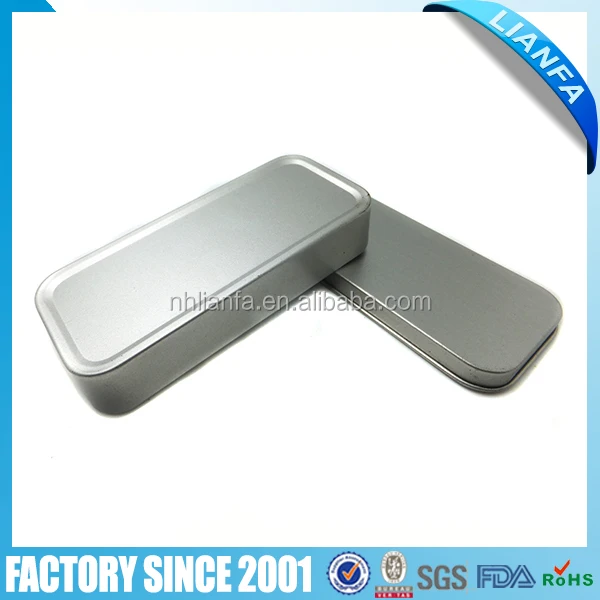 Подарочная/Оловянная коробка для ножей матовая готовая жестяная банка с индивидуальным логотипом прямоугольная металлическая