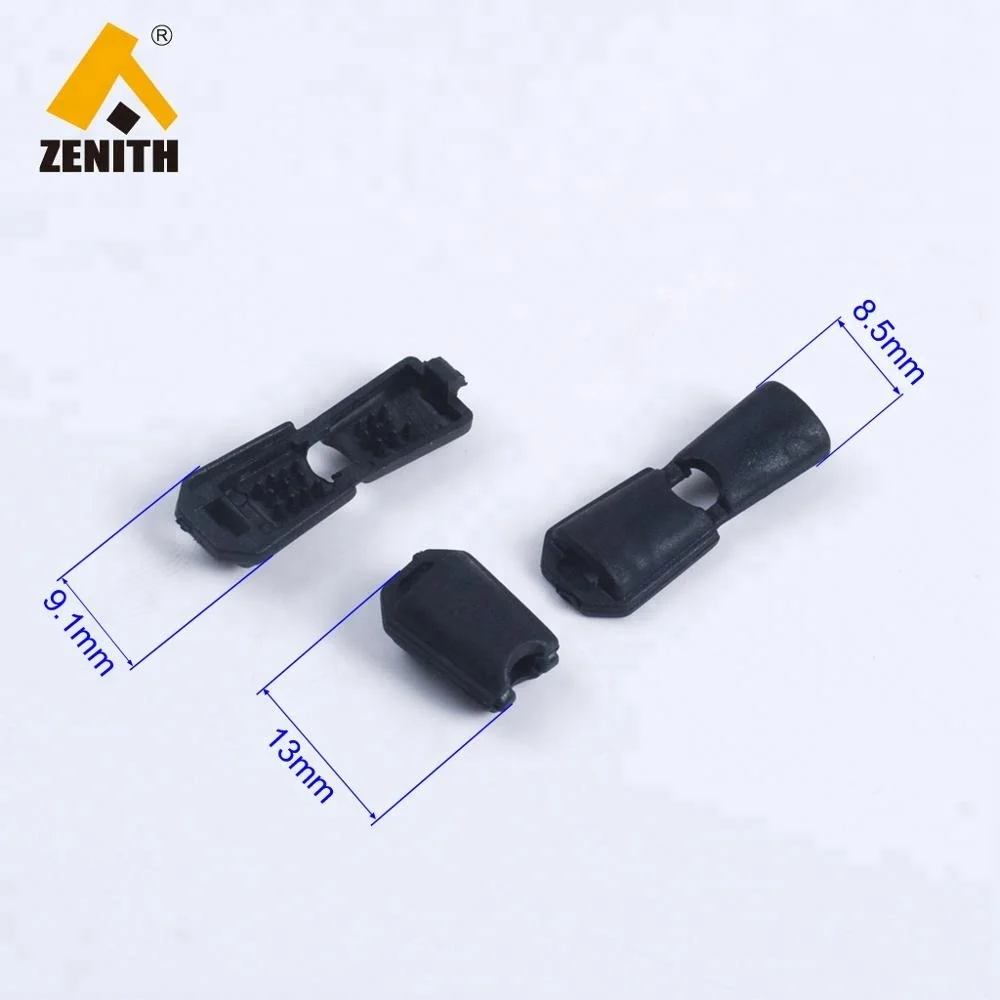 Plastic Cord End Zip Clip Cord End Clip/ Cord End Stopper KE10058#