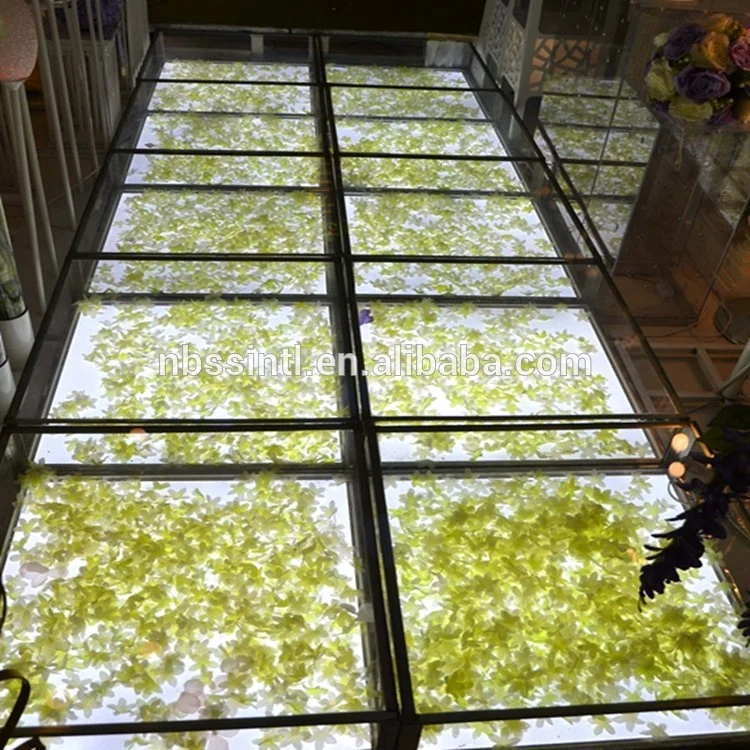 Светодиодное освещение, искусственный цветок, танцевальная сцена для свадебного украшения