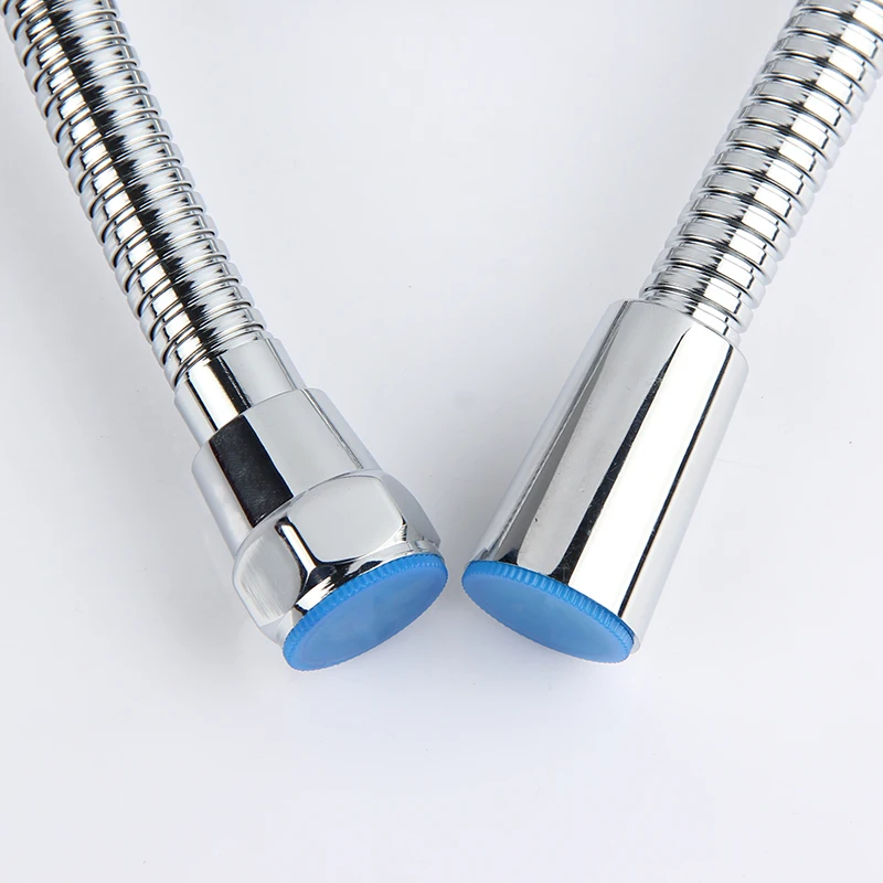 factory direct supply ss chorome plated flexible shower hose tube with knitted epdm inner tube