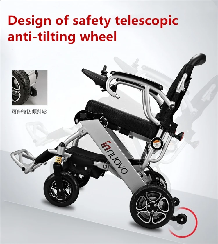 Wheelchair manufacturer new product power handicapped electric wheelchair with wireless joystick controller
