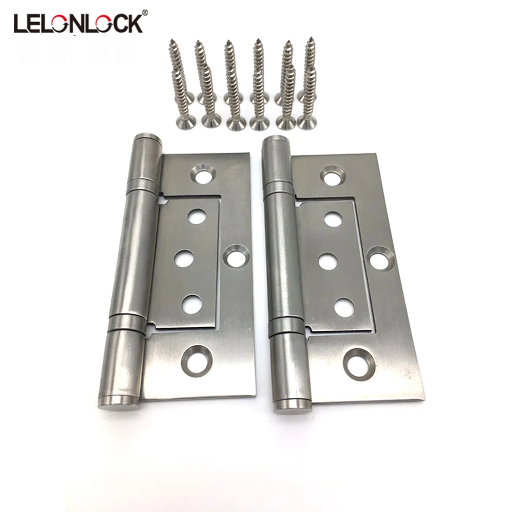 Square 4 inches stainless steel smooth ball bearing butterfly door hinge