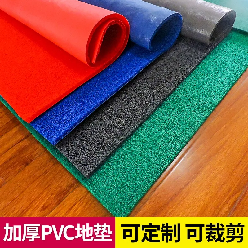 Non-slip waterproof rubber pvc coil cushion mat pvc floor mat carpet