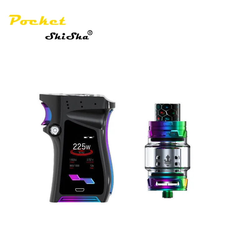 Черный Радужный цветной вейп-мод Mag 225 Вт Радужный мод вейп