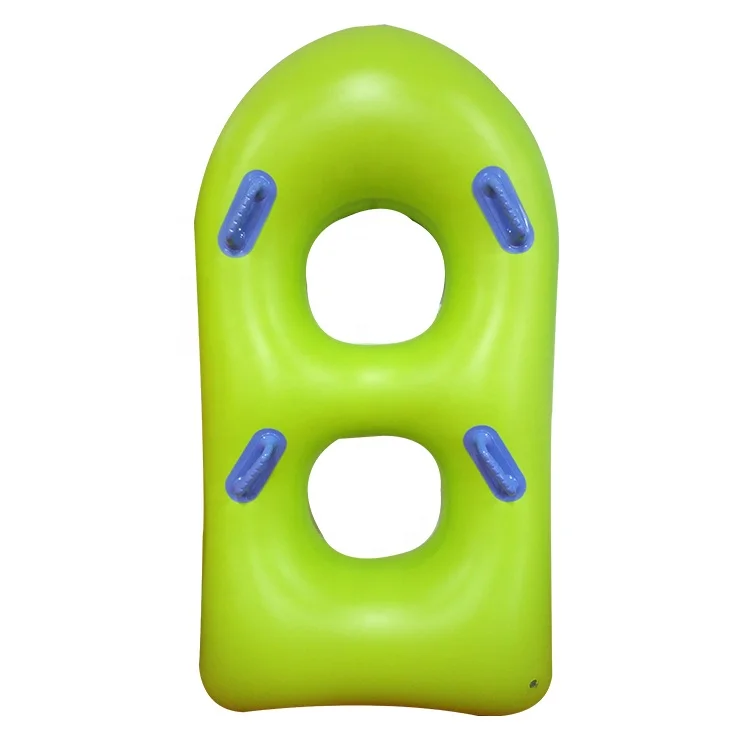 Durable 2 Person Lazy River  Inflatable Double Water Park Ski Tube Swimming Ring For Waterpark Sports