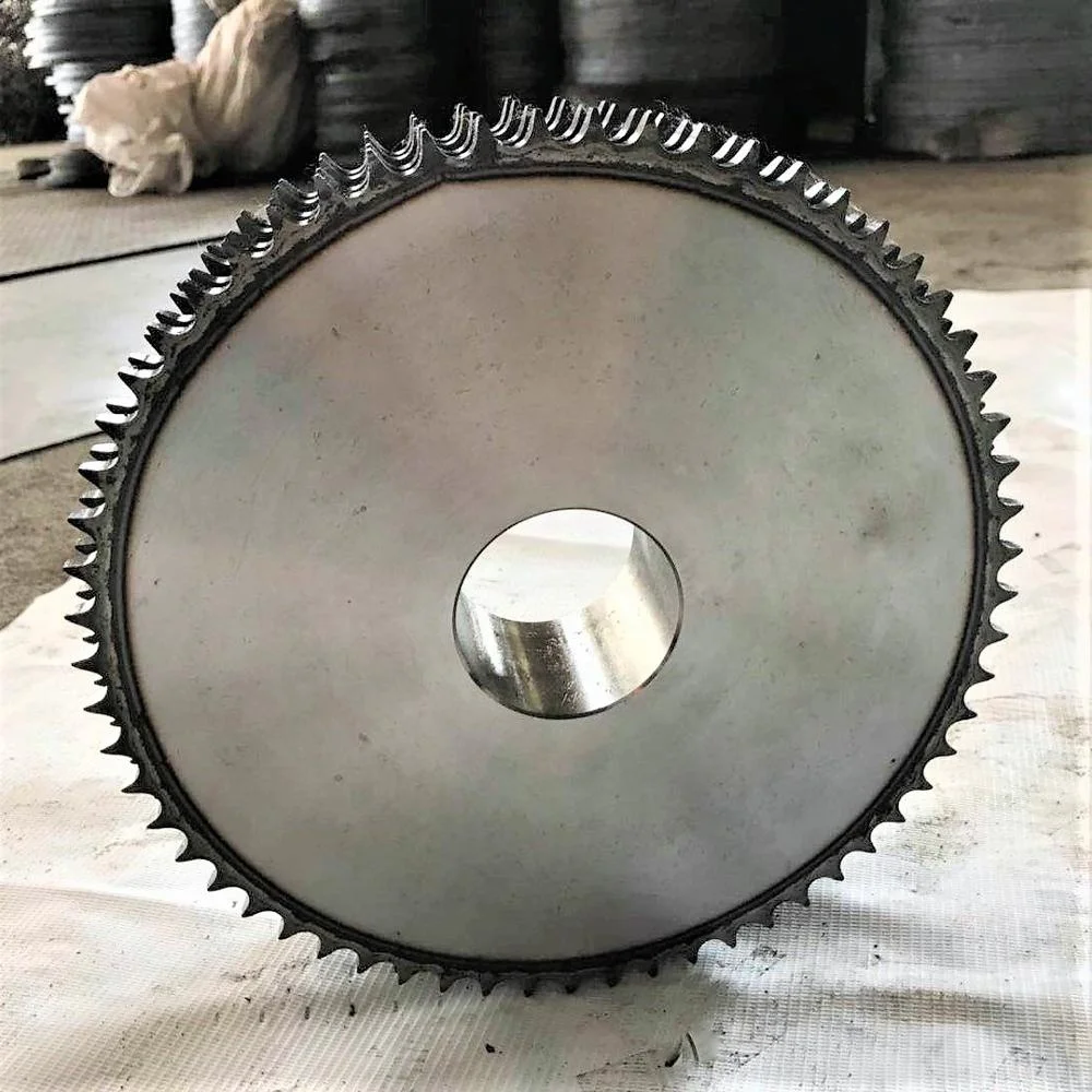 Shaoxing supplier row duplex 60 teeth hardened excavator chain sprocket wheel