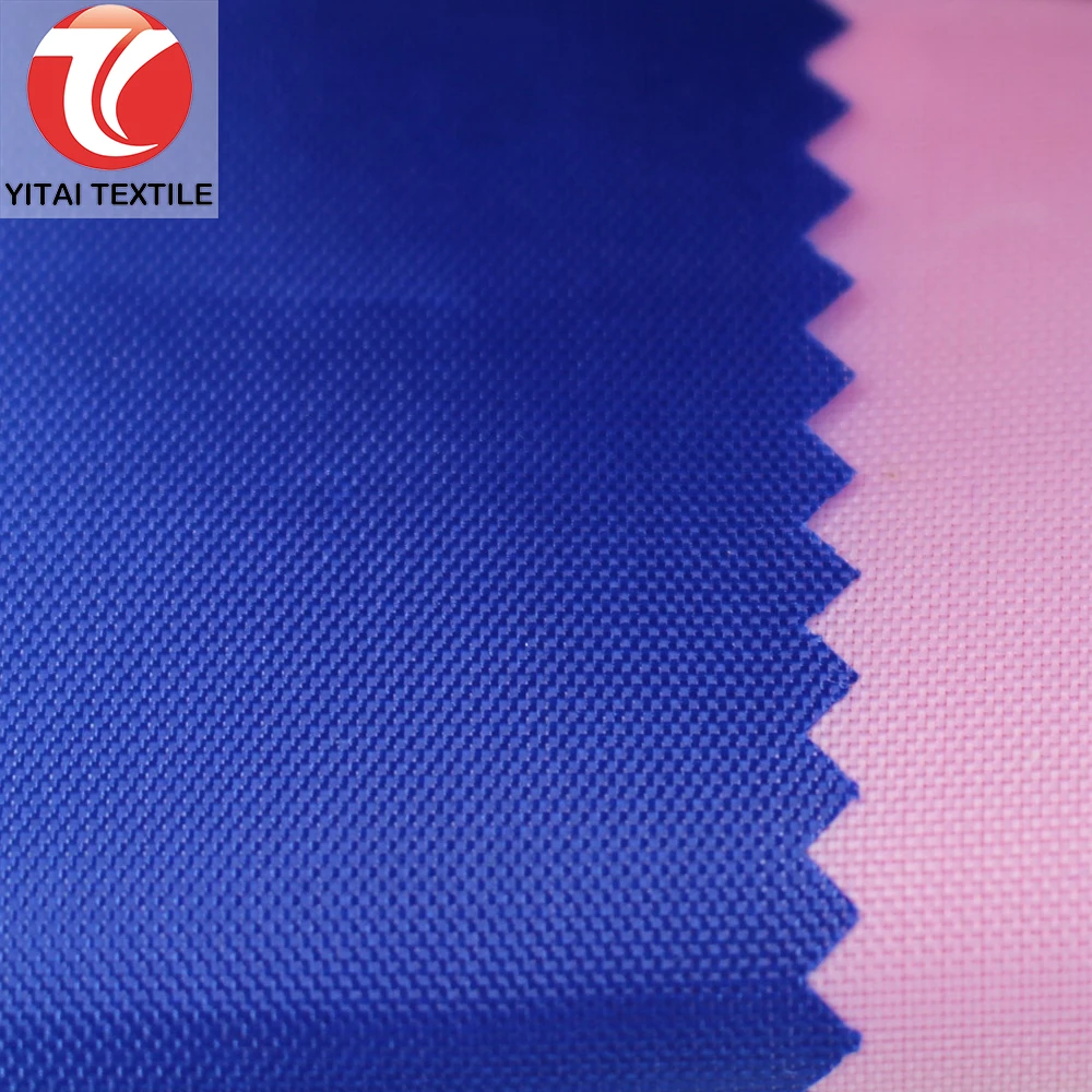 water repellent 210 denier 210d polyester oxford fabric with pa pu silver coating for bag tent lining