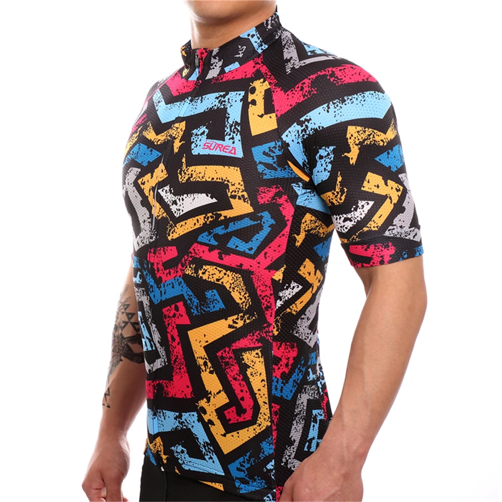 FUALRNY Cycling Jersey Mtb Bicycle Clothing Bike Wear Clothes Men snake skin Cycling Jersey Summer Mtb Jersey ciclismo Shorts