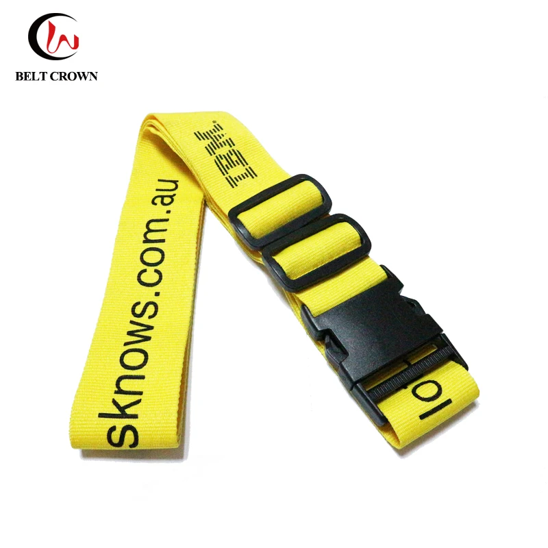 Customized  silk screen printed Travel Luggage Straps