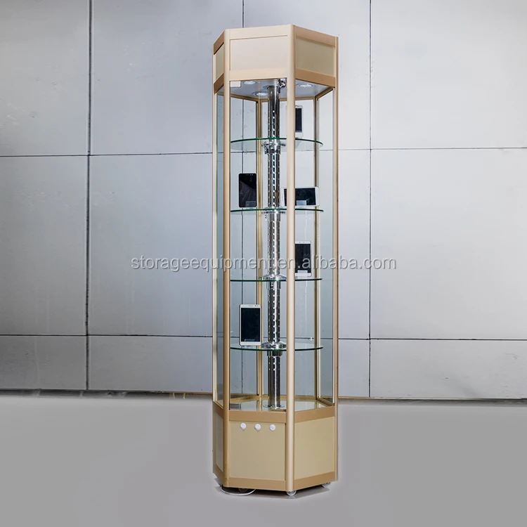 HOT SELLING model car display cabinets,glass showcase with lighting