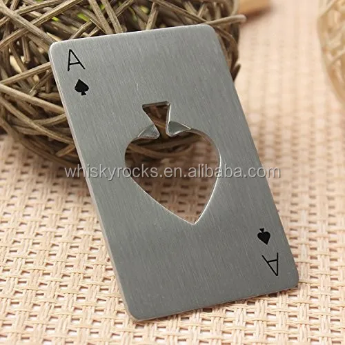  Новинка открывалка для пива с игральной картой Ace of Spades штопор из нержавеющей стали покерного
