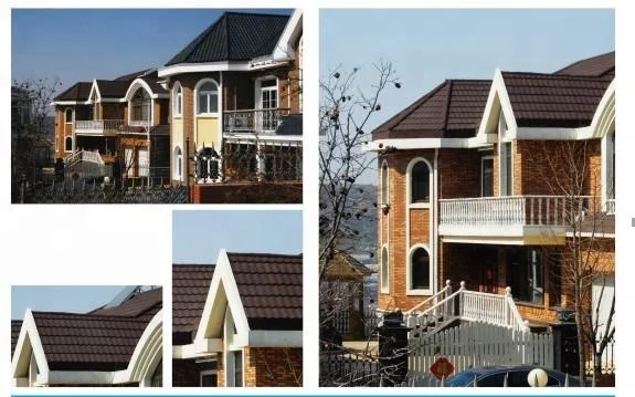 Cheap asphalt shingles/concrete color acrylic roof tile/ guangzhou new building material